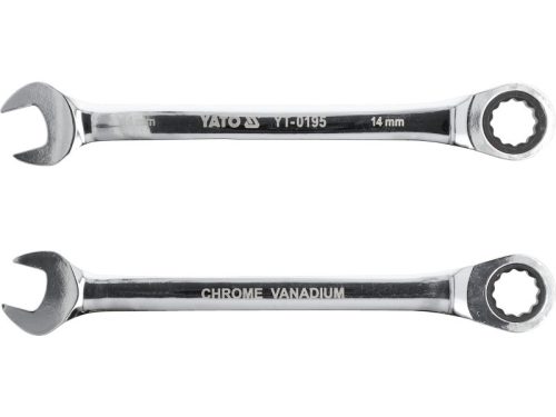 YATO Racsnis csillag-villáskulcs 14 mm / 190 mm 72T CrV