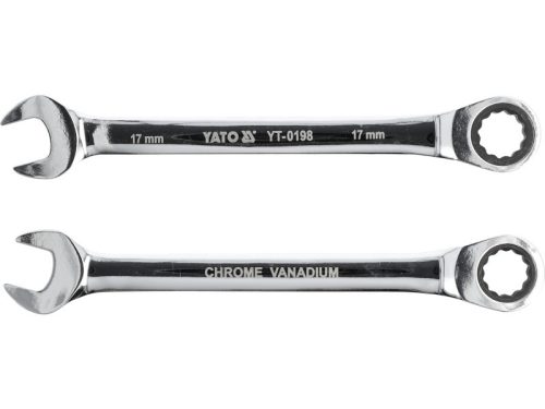 YATO Racsnis csillag-villáskulcs 17 mm / 225 mm 72T CrV