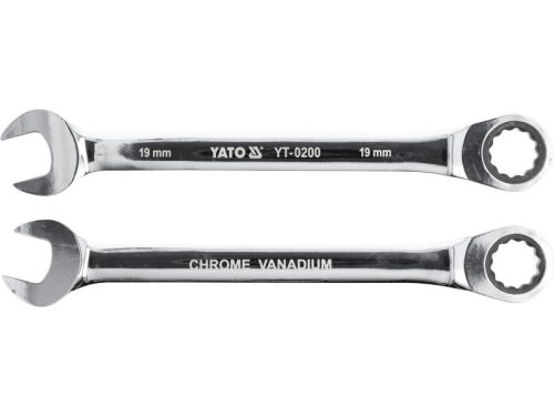 YATO Racsnis csillag-villáskulcs 19 mm / 245 mm 72T CrV