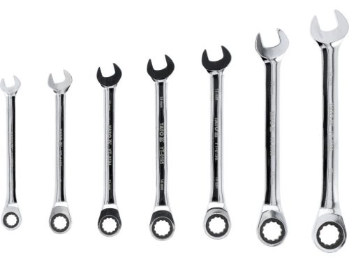 YATO Racsnis csillag-villáskulcs készlet 7 részes (10-19 mm) CrV