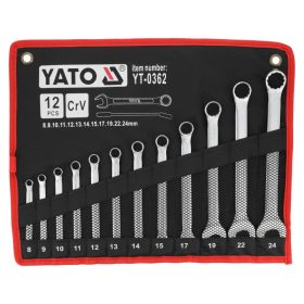 YATO Csillag-villáskulcs készlet 12 részes 8-24 mm CrV
