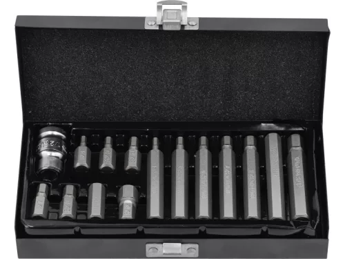 YATO Bit készlet 15 részes (imbusz) H4-H12 1/2"