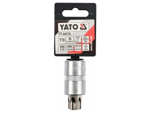 YATO Bit dugókulcs Torx 1/2" T70 CrV