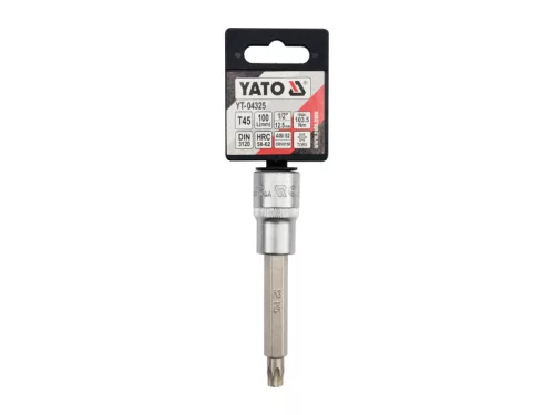 YATO Hosszú bit dugókulcs Torx 1/2" T45 CrV