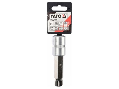 YATO Hosszú bit dugókulcs Spline 1/2" M17 CrV