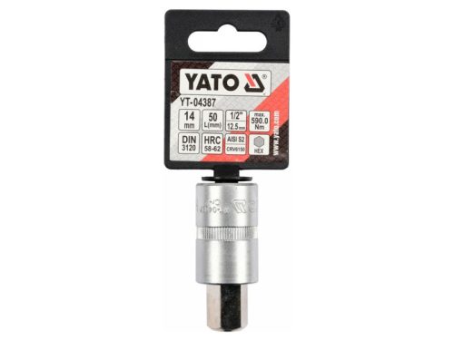 YATO Bit dugókulcs Imbusz 1/2" 14 mm CrV