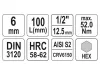 YATO Hosszú bit dugókulcs Imbusz 1/2" 6 mm CrV