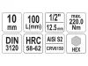 YATO Hosszú bit dugókulcs Imbusz 1/2" 10 mm CrV