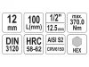 YATO Hosszú bit dugókulcs Imbusz 1/2" 12 mm CrV