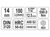 YATO Hosszú bit dugókulcs Imbusz 1/2" 14 mm CrV