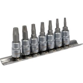   YATO Roncsolttorxcsavar kiszedő dugókulcs készlet 7 részes 1/4"