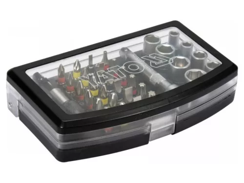 YATO Bithegy és dugókulcs készlet 34 részes 1/4" S2
