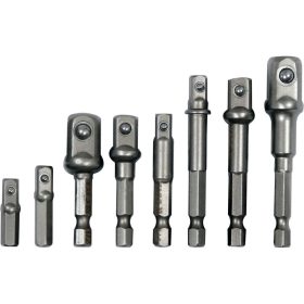   YATO Dugókulcs adapter készlet 8 részes 1/4" Hex -> 1/4", 3/8", 1/2" négyszög CrV