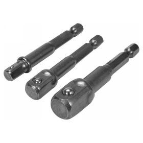   YATO Dugókulcs adapter készlet 3 részes 1/4" Hex -> 1/4", 3/8", 1/2" négyszög