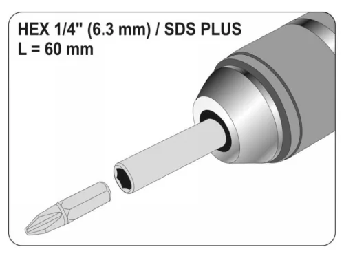 YATO Bithegy adapter SDS-Plus