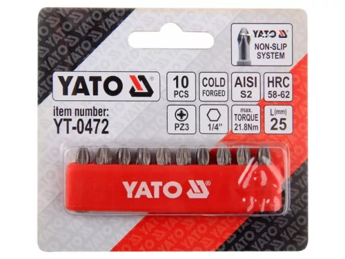 YATO Bithegy PZ3 x 25 mm (10 db)