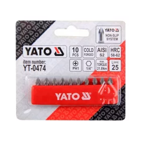 YATO Bithegy készlet 10 részes PH1 25 mm