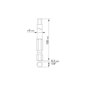 YATO Bithegy imbusz 3,0 + 5,0 mm x (2 db)