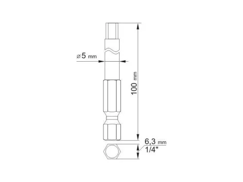 YATO Bithegy imbusz 3,0 + 5,0 mm x (2 db)