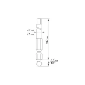 YATO Bithegy imbusz 4,0 + 6,0 mm x (2 db)