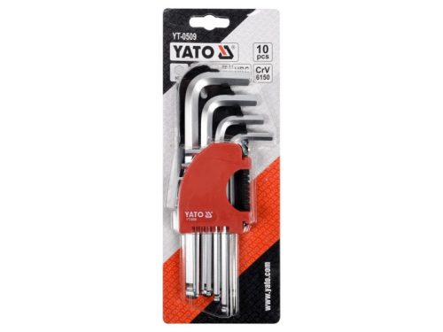 YATO Imbuszkulcs készlet 10 részes 2,0-12 mm CrV