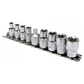   YATO Dugókulcs készlet 9 részes külső Torx 1/4", 3/8" CrV
