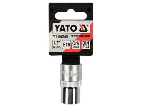 YATO Dugókulcs külső Torx 1/2" E16 CrV