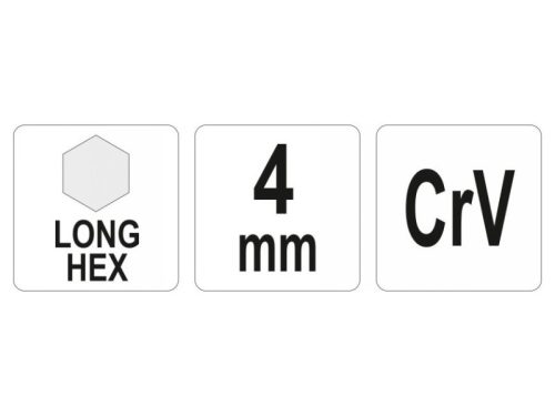 YATO Hosszú imbuszkulcs 4,0 mm CrV