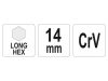 YATO Hosszú imbuszkulcs 14,0 mm CrV
