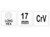 YATO Hosszú imbuszkulcs 17,0 mm CrV