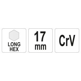 YATO Hosszú imbuszkulcs 17,0 mm CrV