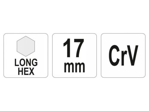 YATO Hosszú imbuszkulcs 17,0 mm CrV