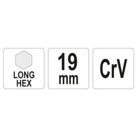 YATO Hosszú imbuszkulcs 19,0 mm CrV