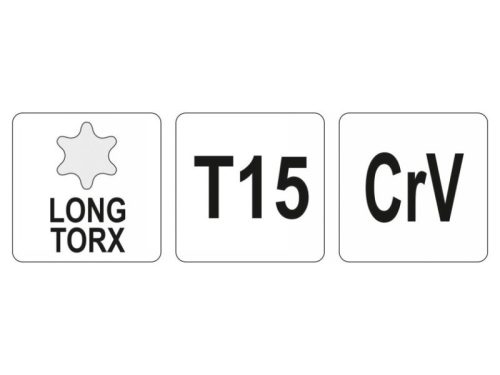 YATO Torx kulcs T15 hosszú