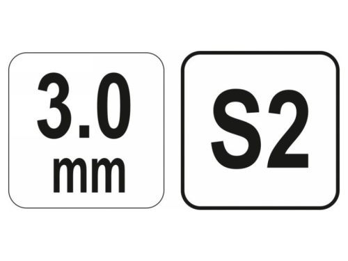 YATO Gömbfejű imbusz T-kulcs 3,0 mm / 13 x 100 mm S2