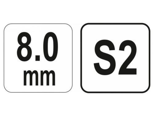 YATO Gömbfejű imbusz T-kulcs 8,0 mm / 22 x 200 mm S2
