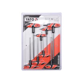  YATO Gömbfejű imbusz T-kulcs készlet 8 részes 2,5-10 mm S2