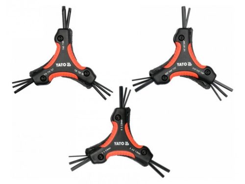 YATO Összecsukható imbuszkulcs és Torx kulcs készlet 26 részes CrV