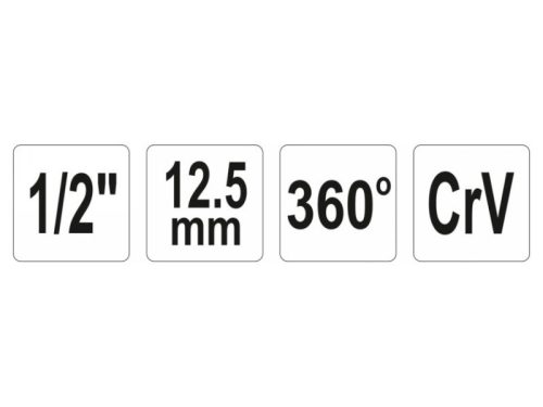 YATO Nyomaték szögmérő 1/2" CrV