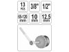 YATO Olajszűrő leszedő készlet 13 részes 3/8"