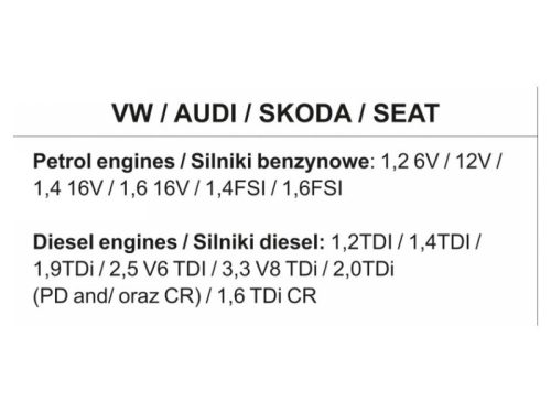 YATO Vezérlés rögzítő készlet 34 részes (Diesel és benzin) Audi Seat Skoda VW