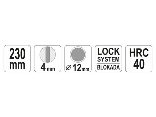 YATO Vízcsőbilincs fogó 230 mm