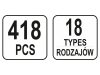 YATO Műanyag patent készlet 418 részes Honda