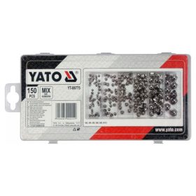 YATO Hatlapú zárt csavaranya készlet 150 részes M3-M10