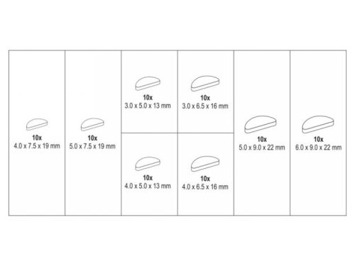 YATO Íves retesz készlet 80 részes