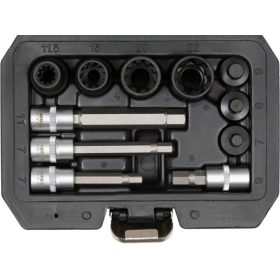   YATO Féknyereg szerelő dugókulcs készlet 11 részes 3/8", 1/2" CrV