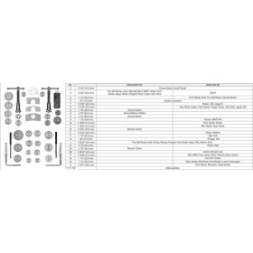 YATO Fékmunkahenger szerelő készlet 3/8" 35 részes