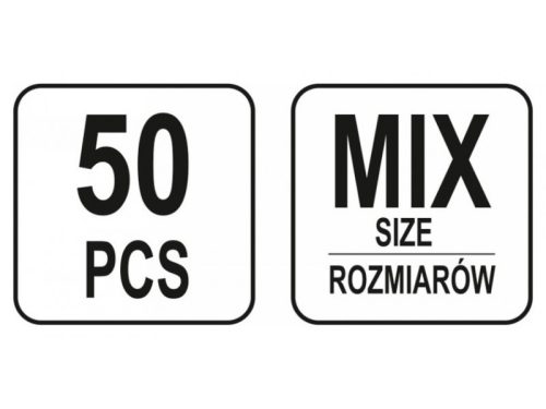 YATO Elektromos gyorscsatlakozó készlet 50 részes