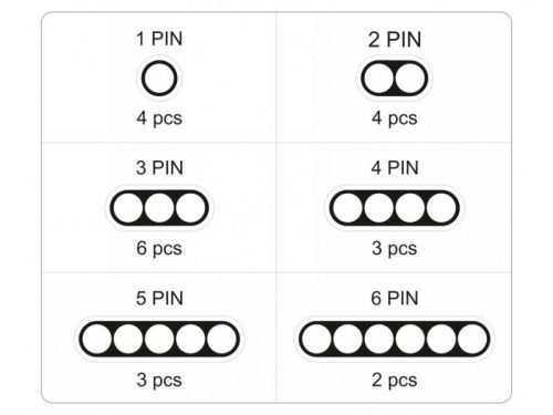 YATO Elektromos csatlakozó készlet 424 részes