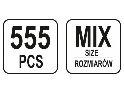 YATO Sasszeg készlet 555 db